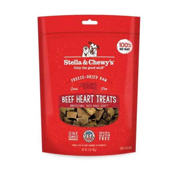 Stella & Chewy s Freeze-Dried Raw Beef Heart Dog Treats Fashion