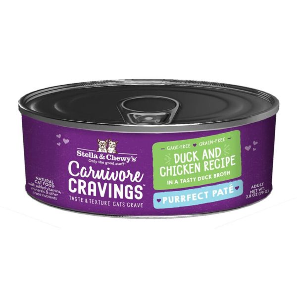 Stella & Chewy s Carnivore Cravings Purrfect Pate Duck & Chicken Pate Recipe in Broth Wet Cat Food Cheap