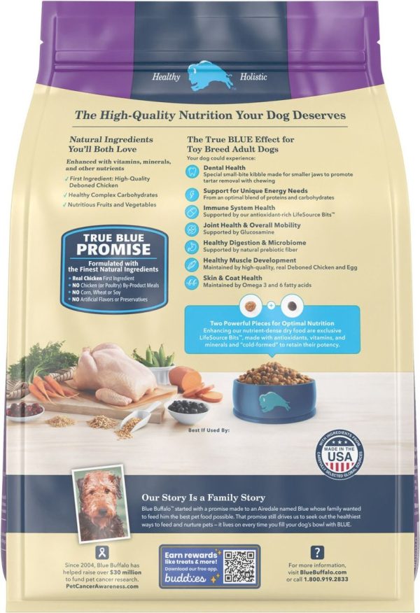Blue Buffalo Toy Breed Chicken & Brown Rice Formula For Sale - Image 2